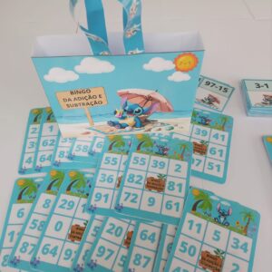 BINGO DA ADIÇÃO E SUBTRAÇÃO ( TEMA STITCH)