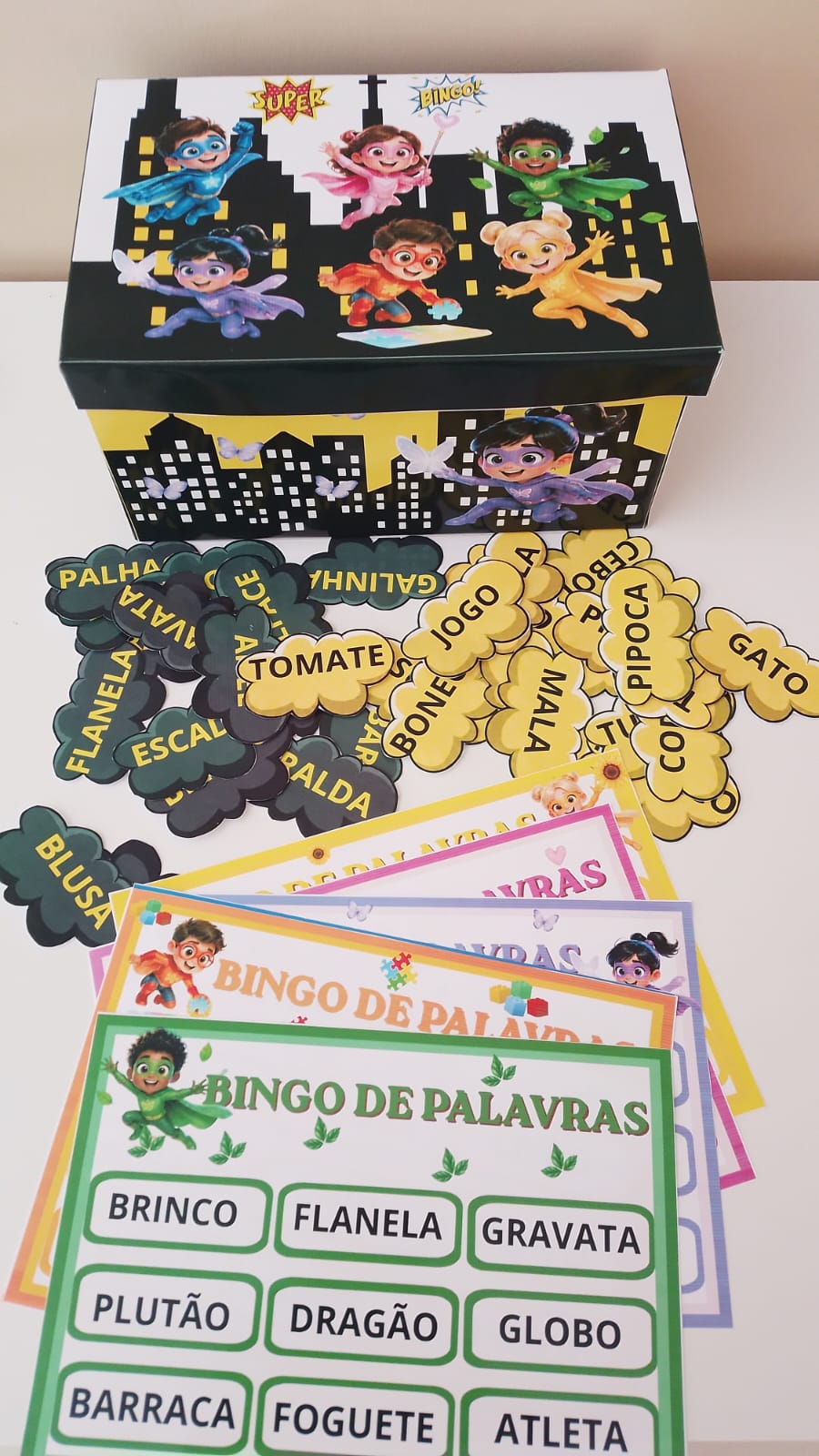 BINGO DE PALAVRAS SIMPLES E COMPLEXAS